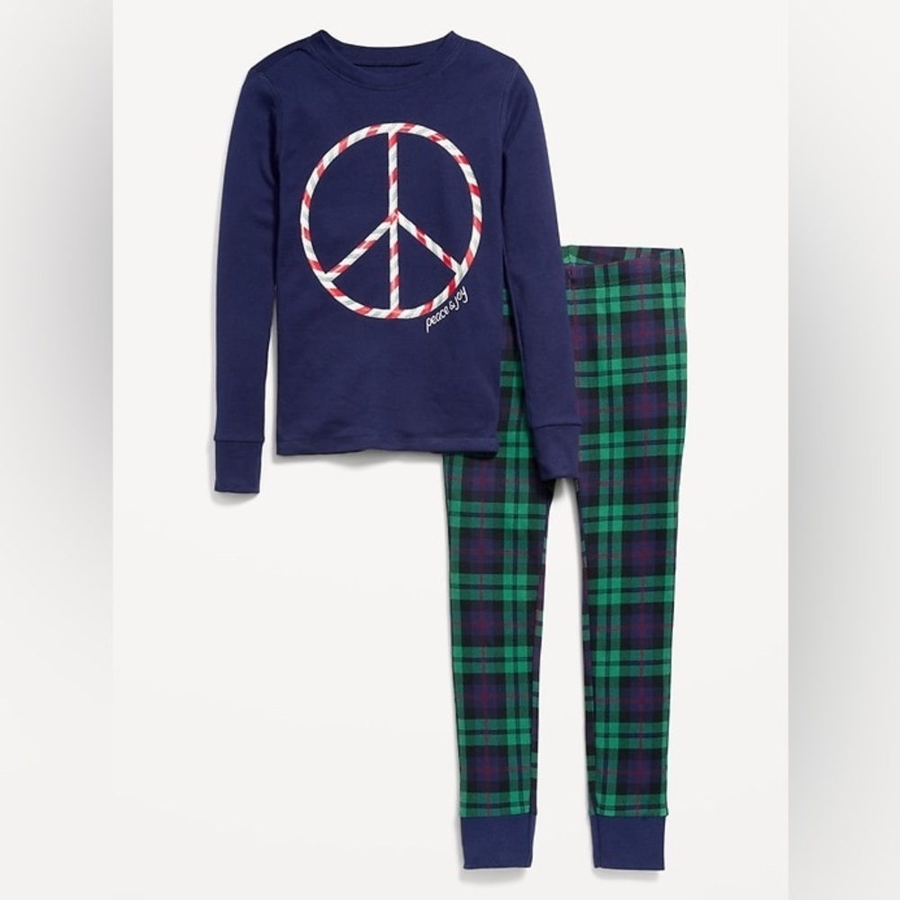 Gender-Neutral Graphic Snug-Fit Pajama Set for Kids